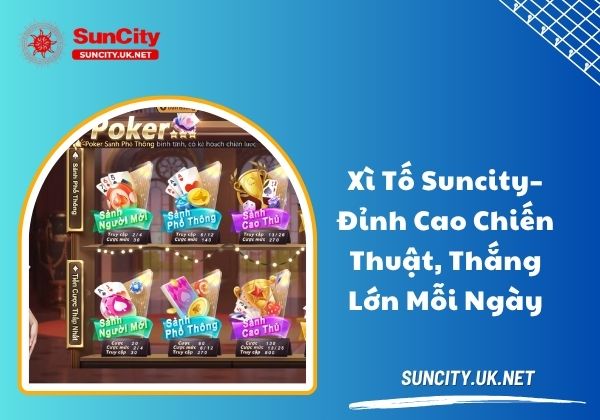 Xì tố Suncity - Đỉnh cao chiến thuật, thắng lớn mỗi ngày