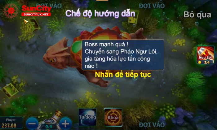 Luật chơi Bắn cá Suncity đơn giản, dễ ăn