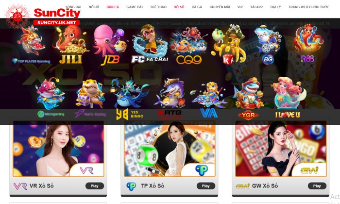 Các loại hình cá cược đang cung cấp tại Suncity&nbsp;