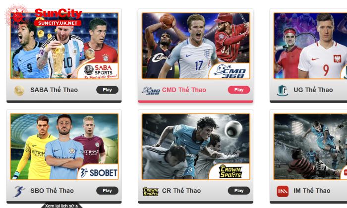 UG thể thao Suncity - sảnh game đình đám tại Suncity